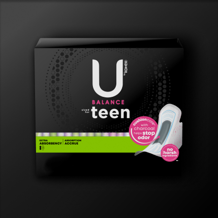 U by Kotex Balance Sized for Teens Extra Absorbency Ultra Thin Pads with  Wings, 28 count - Foods Co.