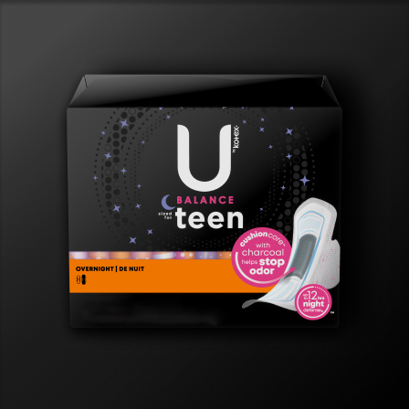 Balance™ Overnight Ultra Thin Pads with Wings for Teens