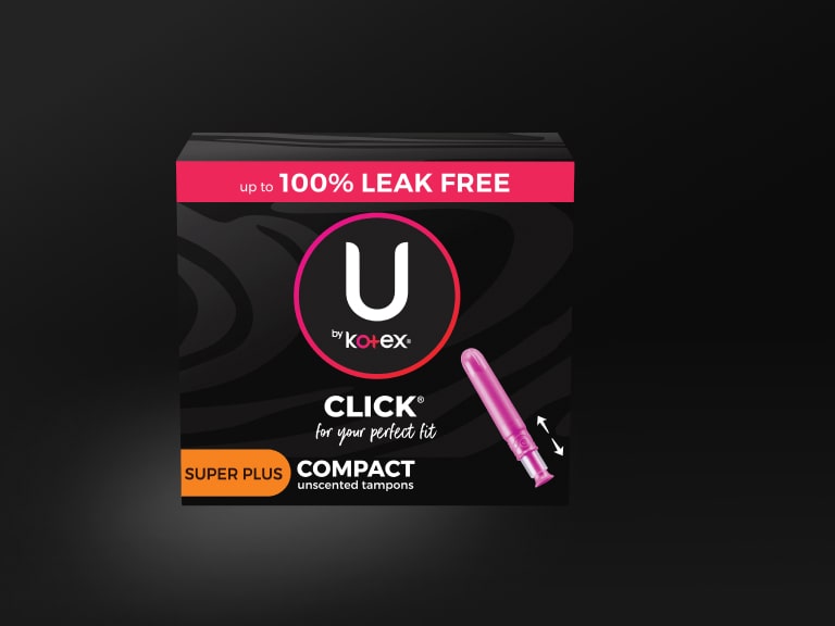 U by Kotex Jumbo Click Compact Regular/Super/Super Plus Tampons Multi Pack,  50 ct - City Market