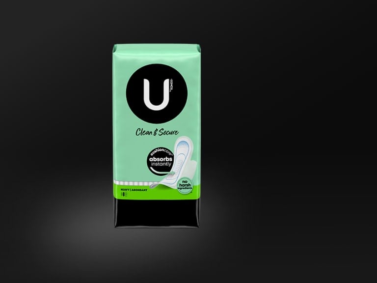 U by Kotex CleanWear Ultra Thin Heavy Feminine Pads with Wings, 14 ct - Pay  Less Super Markets