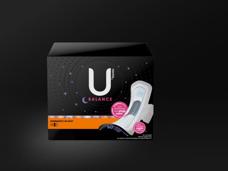 Balance Ultra Thin Pads with Wings Overnight U By Kotex US