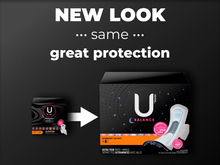 U by Kotex Pads Plus Wings, Ultrathin, Overnight - FRESH by